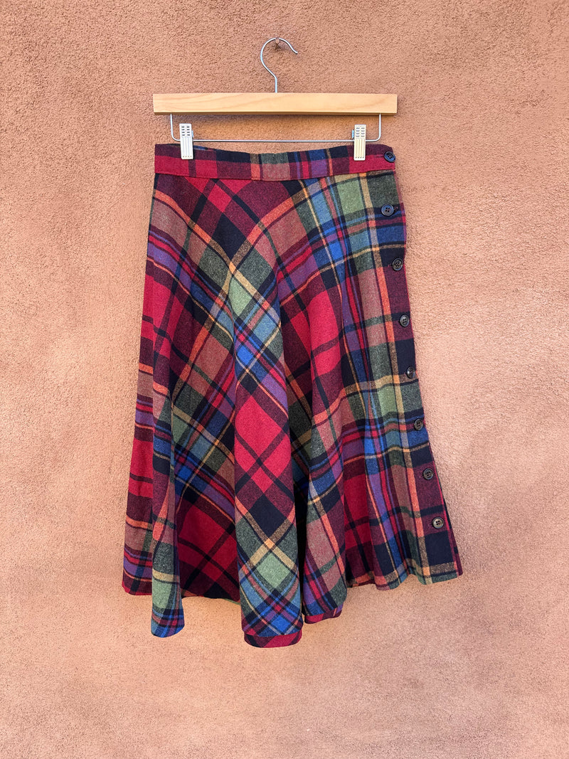Stonybrook Wool Plaid Skirt