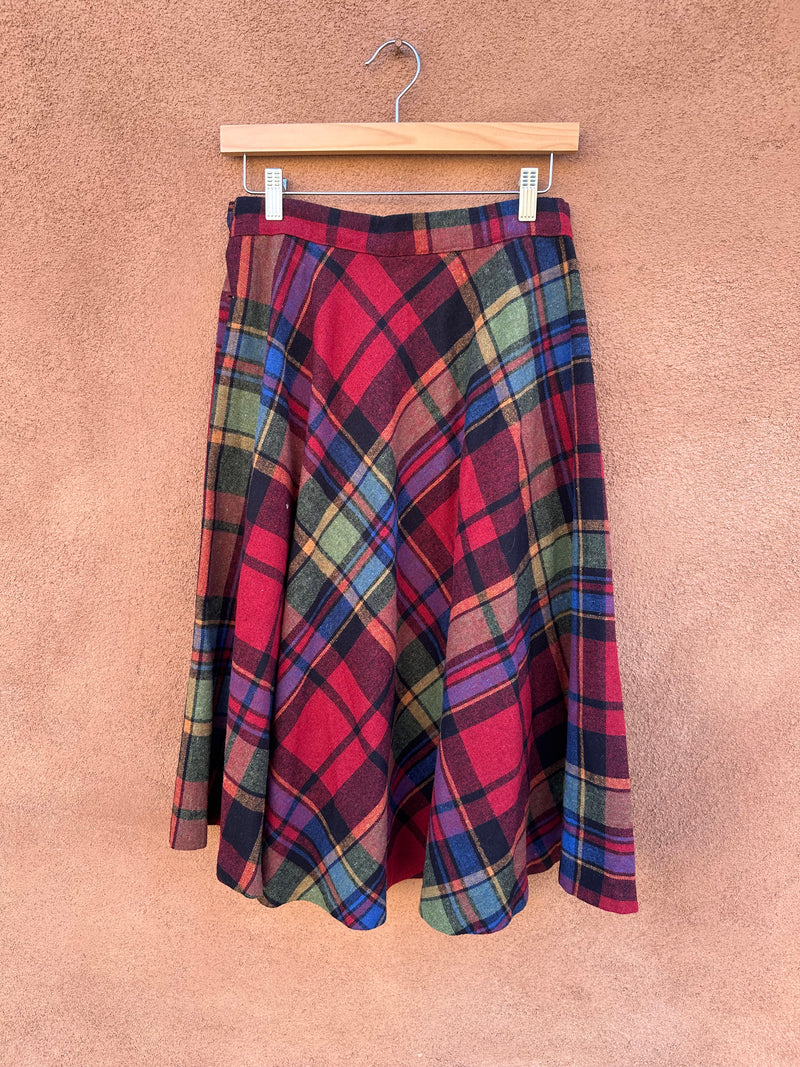 Stonybrook Wool Plaid Skirt