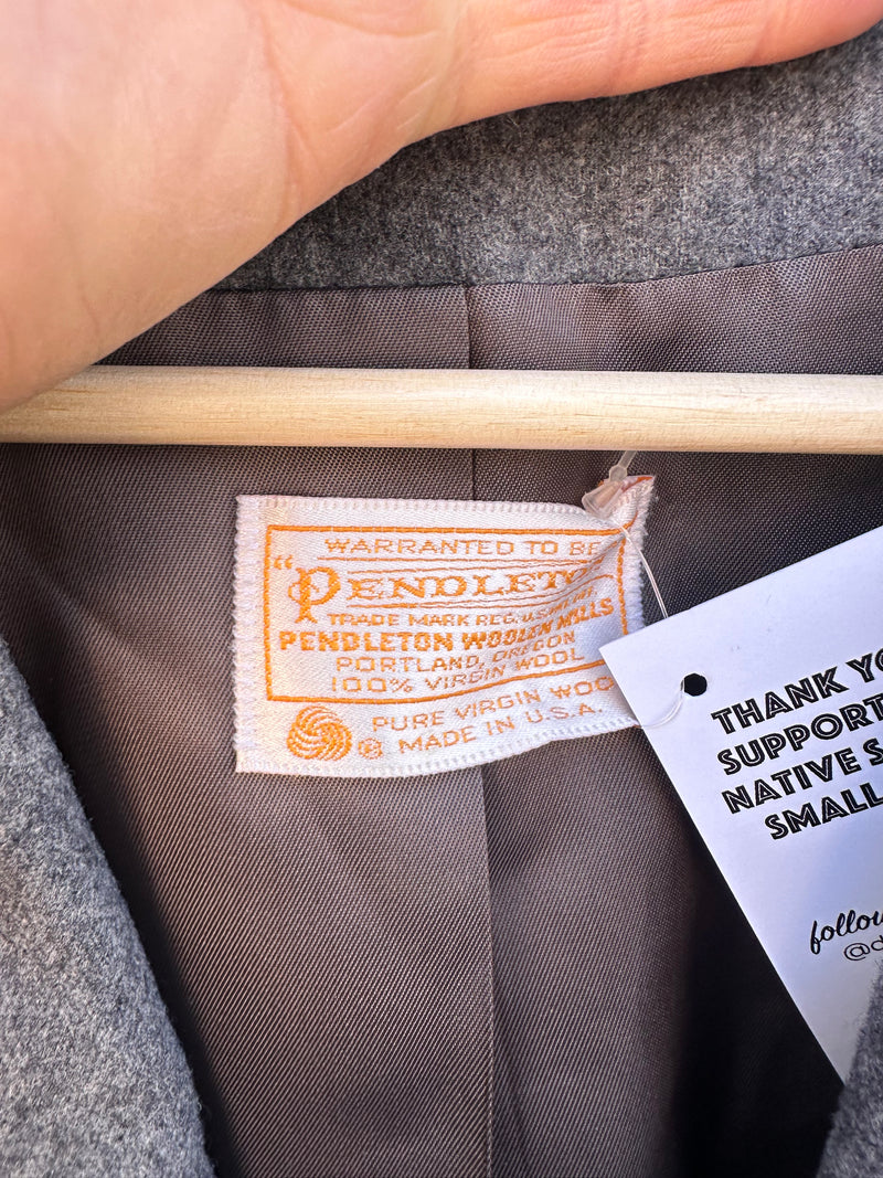 Gray Pendleton Wool Suit - 18