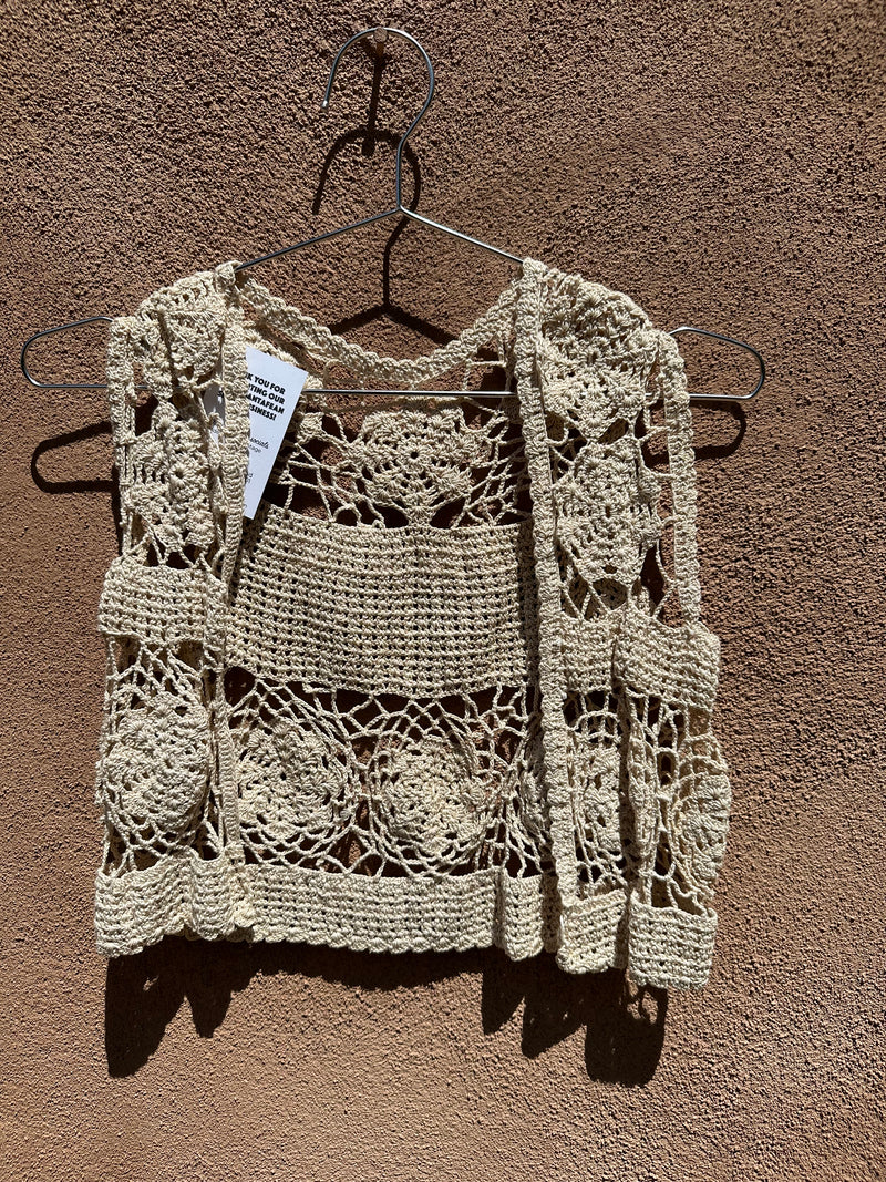 Doily Vest - Crochet Hippie Chic Vest