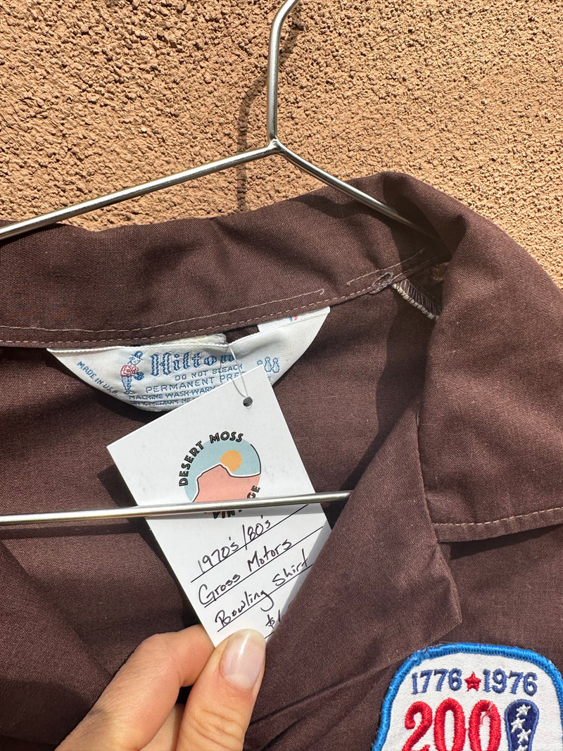 1970's/80's Gross Motors Bowling Shirt