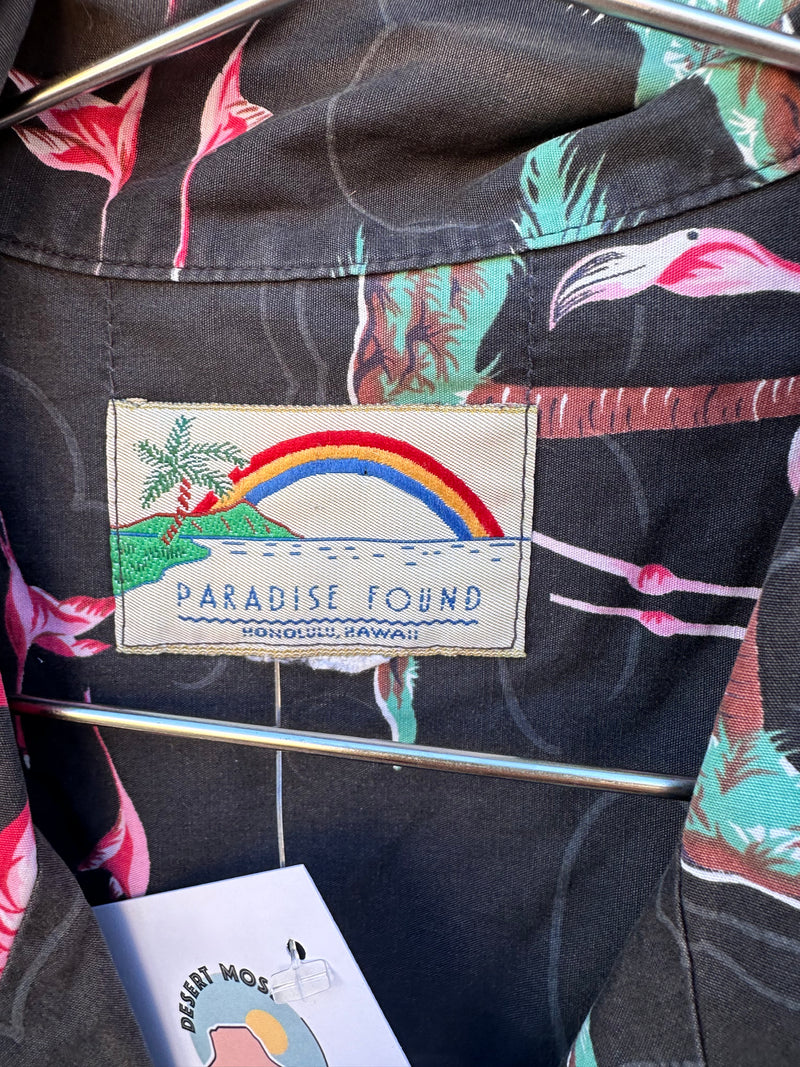 Paradise Found Pink Flamingo Shirt