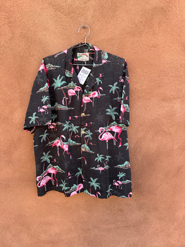 Paradise Found Pink Flamingo Shirt