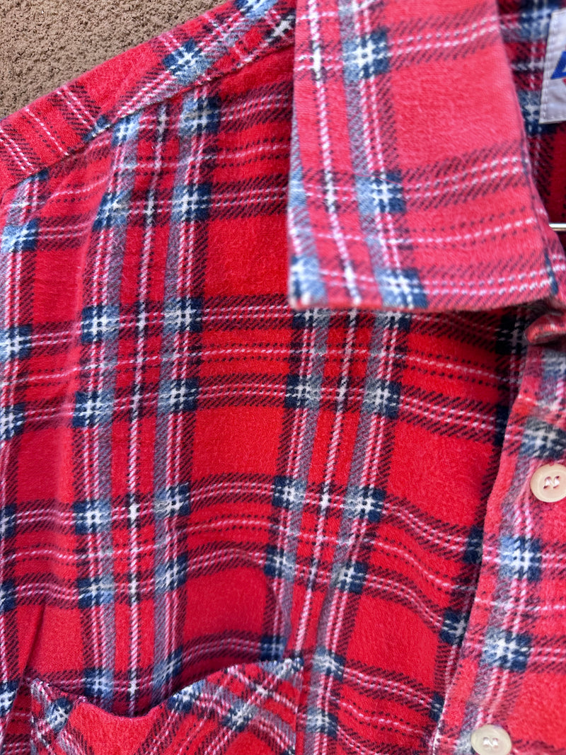 80's Dickies Fleece Plaid Shirt