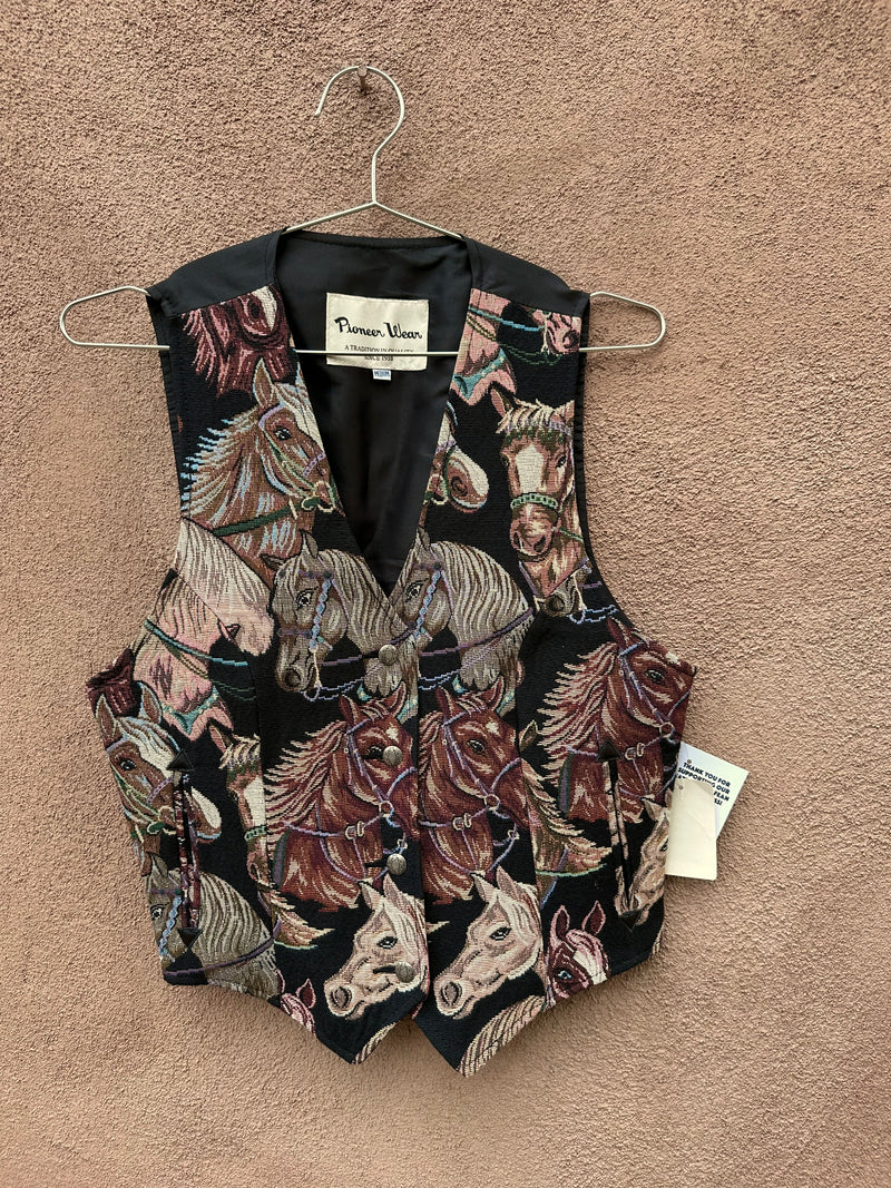 Horse Tapestry Vest by Pioneer Wear