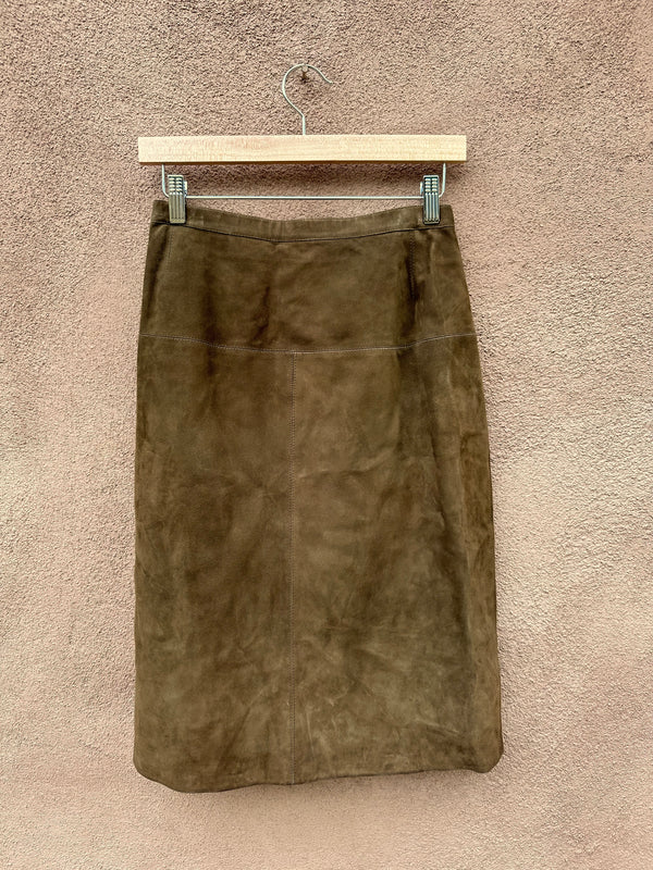 Brown Suede Skirt