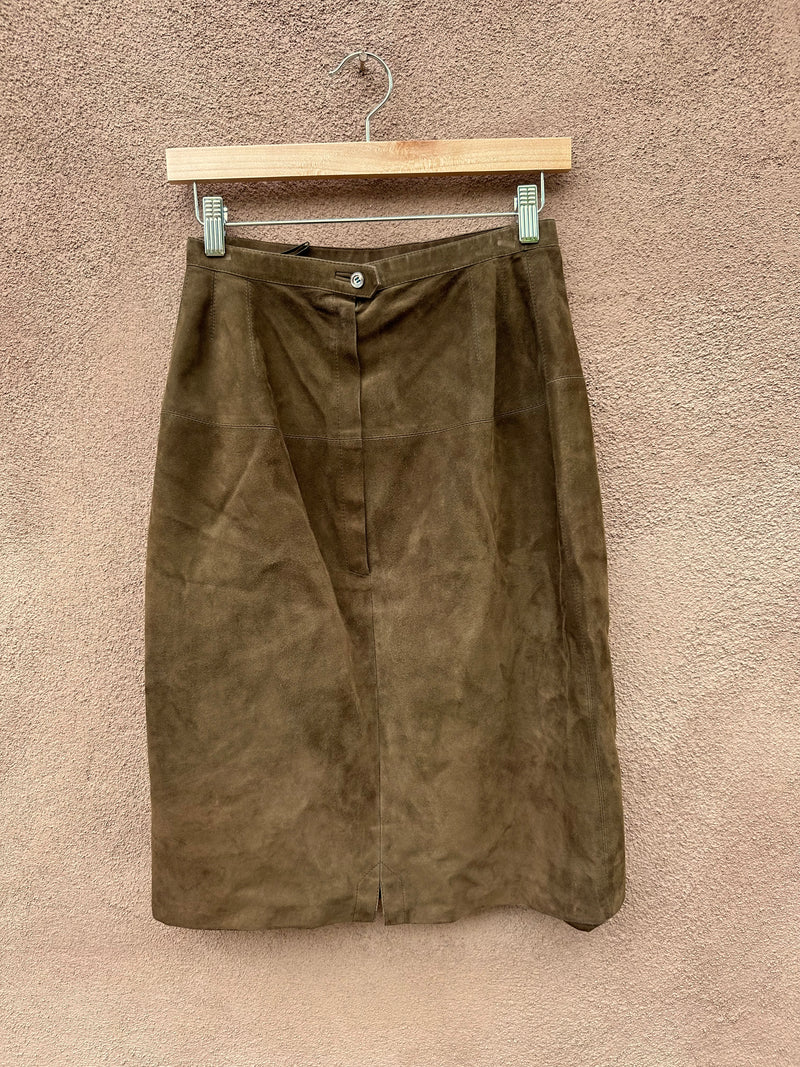 Brown Suede Skirt