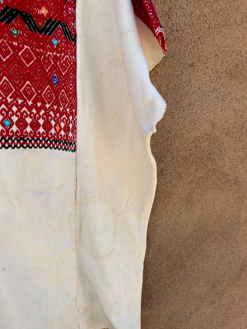 Embroidered Mexican Huipil