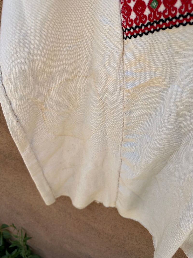 Embroidered Mexican Huipil