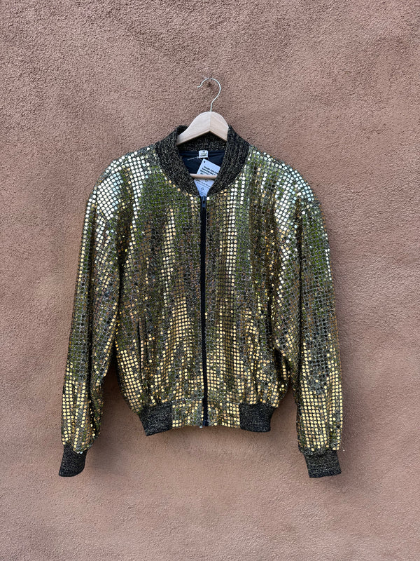 Sequins Gold Women's bomber Jacket - USA