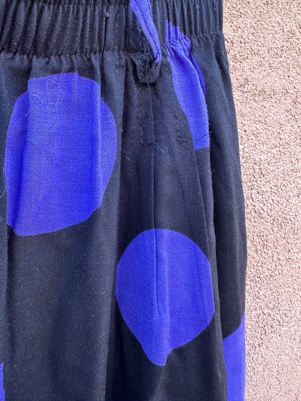 Purple and Black Polka Dot Pants by Tracy Evans