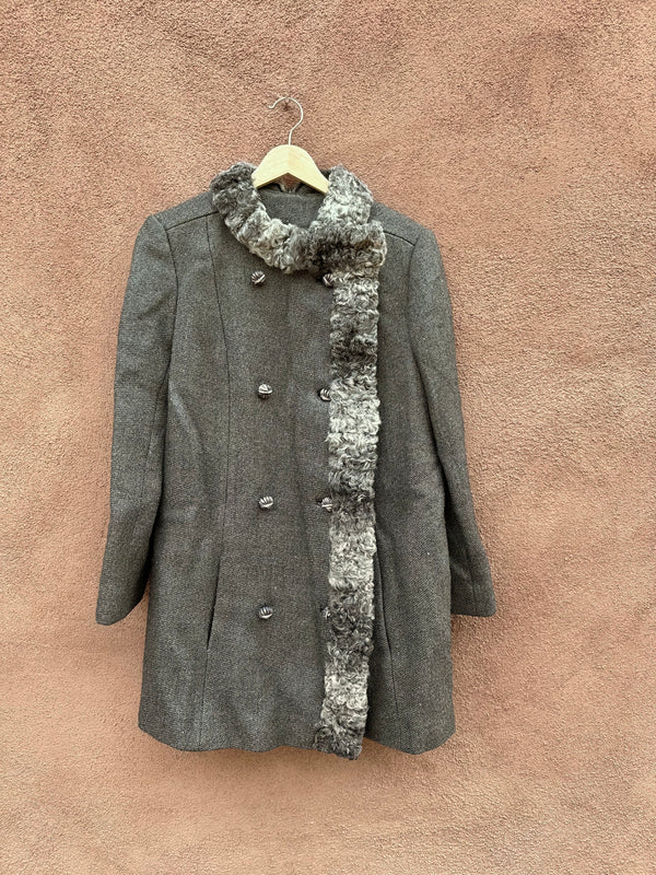 1960's Stratford Fur Co. Coat Chicago, Wool and Persian Lamb