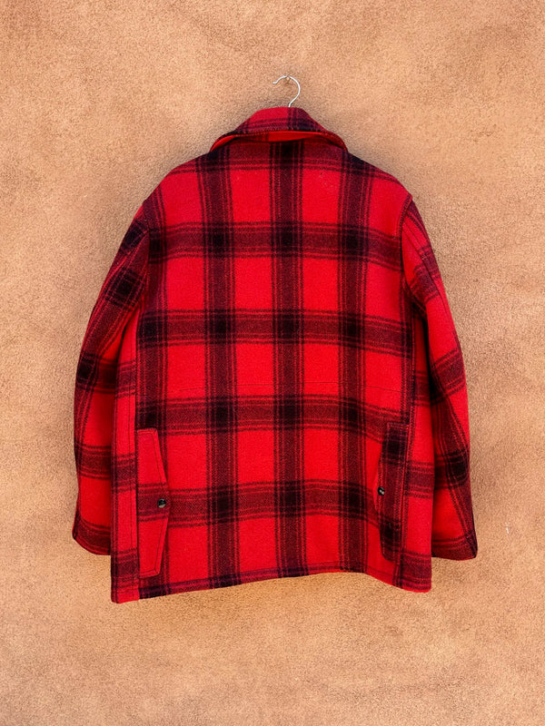 Pennys Wool Buffalo Plaid 1960's Hunting Jacket - as is
