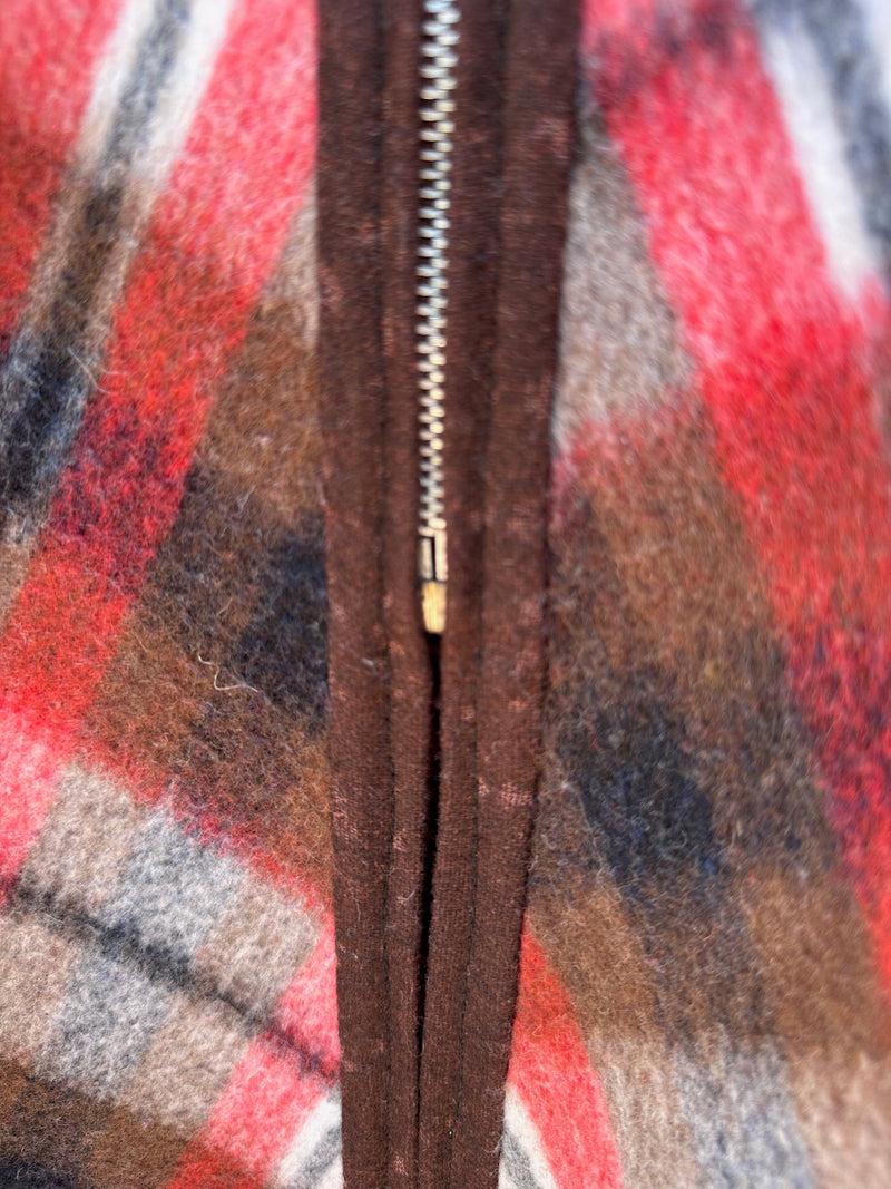 1950's Reversible Poncho with Western Welt Pockets