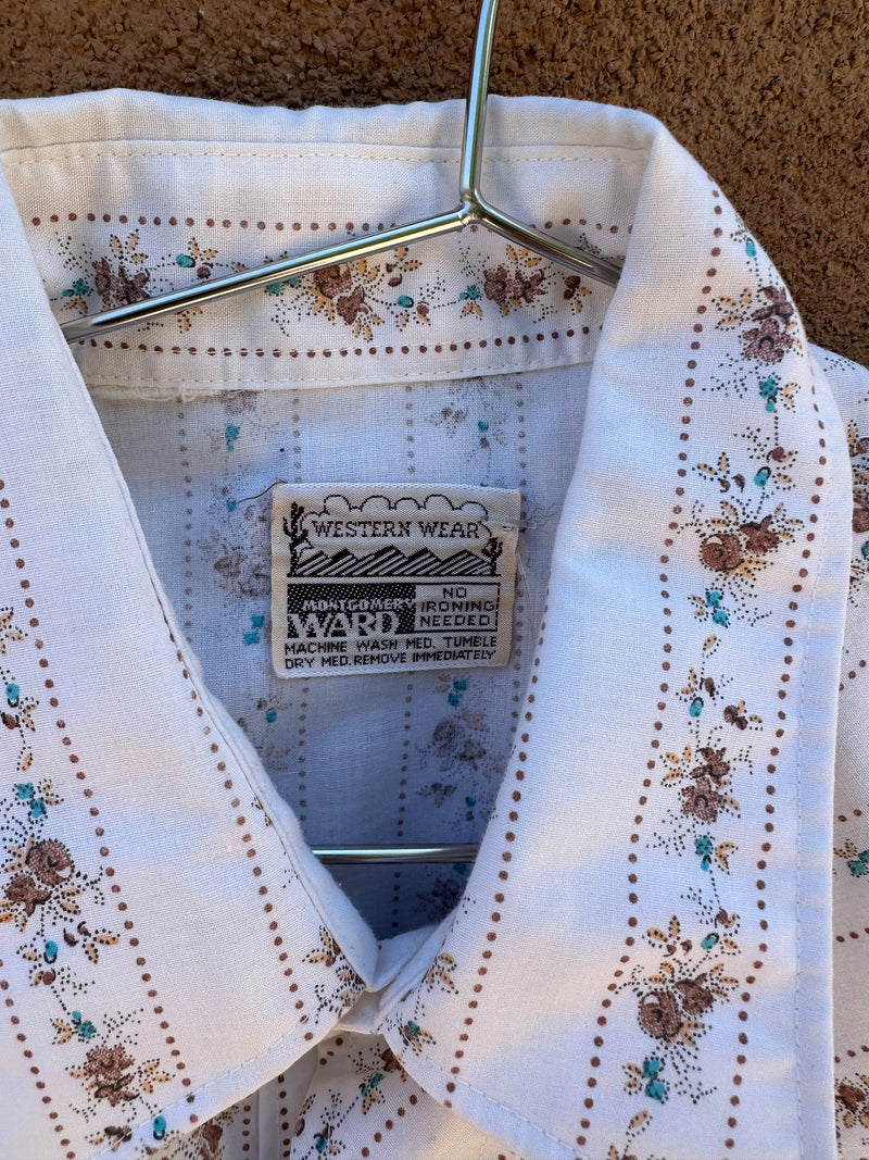 1960's Montgomery Ward Western Wear Pearl Snap Shirt