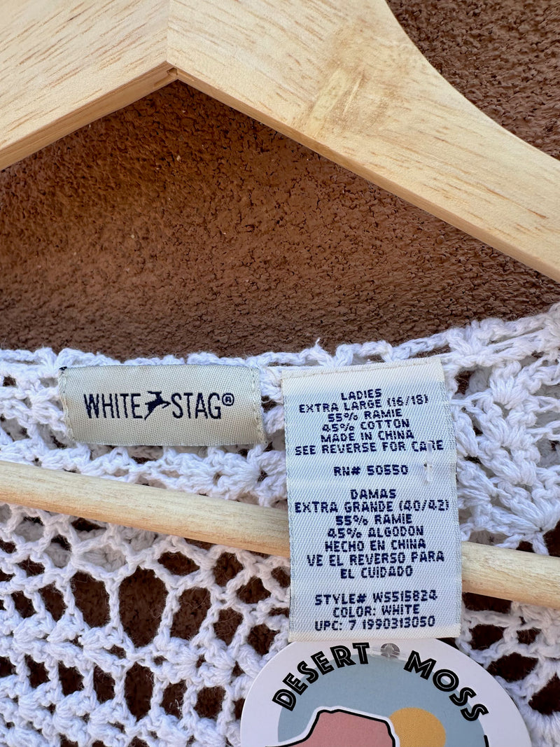 White Stag Raime-Cotton Lace/Crochet Top