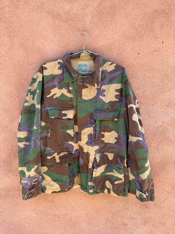 Nam Era Military Issue Woodland Camo Jacket