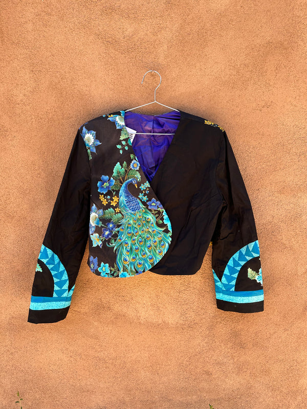 Beautiful Peacock Textile Jacket