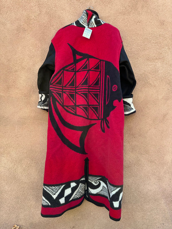 Pacific North West Print Pendleton Wool Coat - Reversible