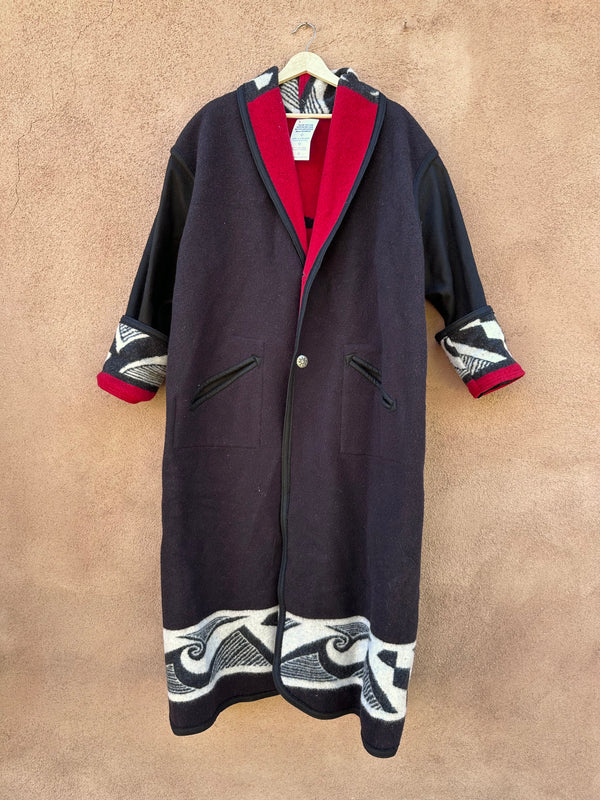Pacific North West Print Pendleton Wool Coat - Reversible