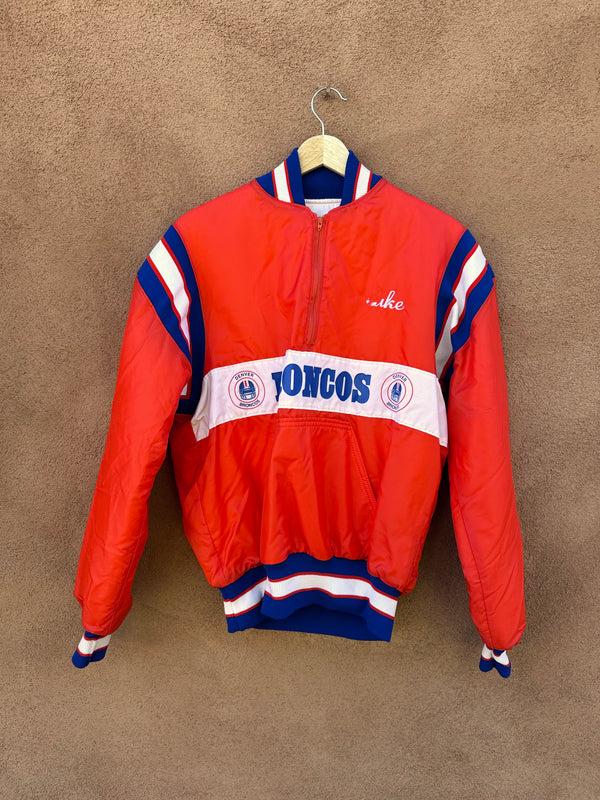 Orange 80's Denver Broncos Nylon Anorak