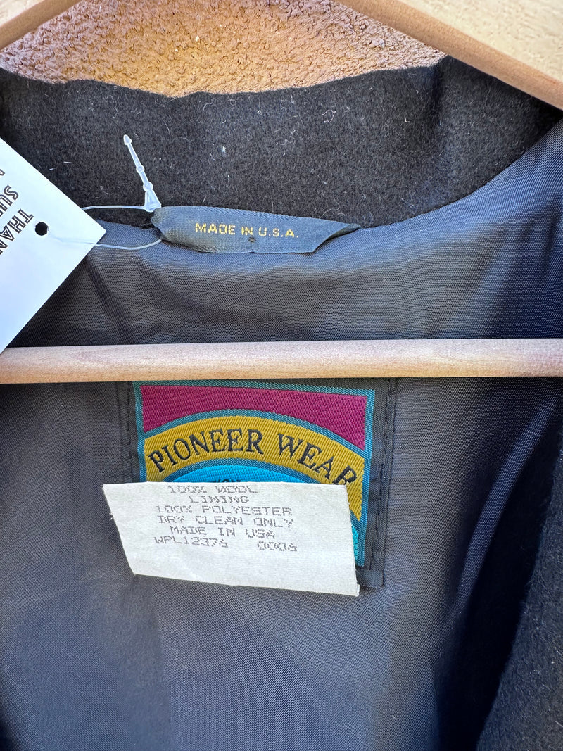 Pioneer Wear Wool Blazer with Chimayo Rug Detail