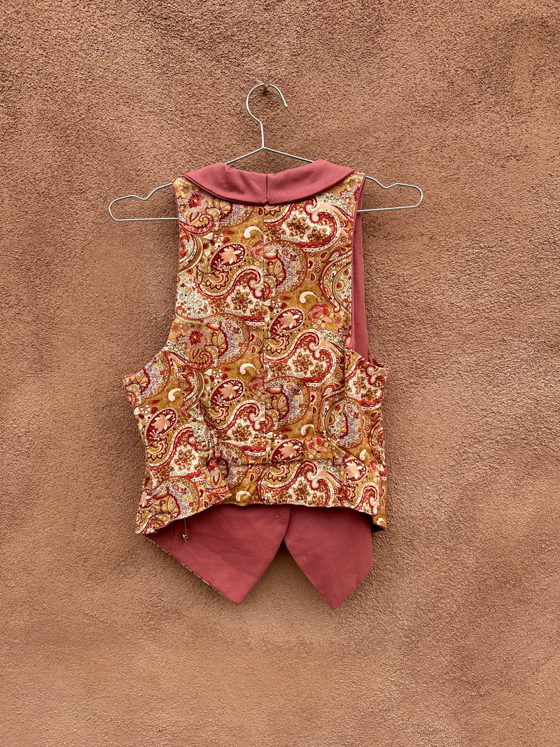 Paisley Low Cut Handmade Vest