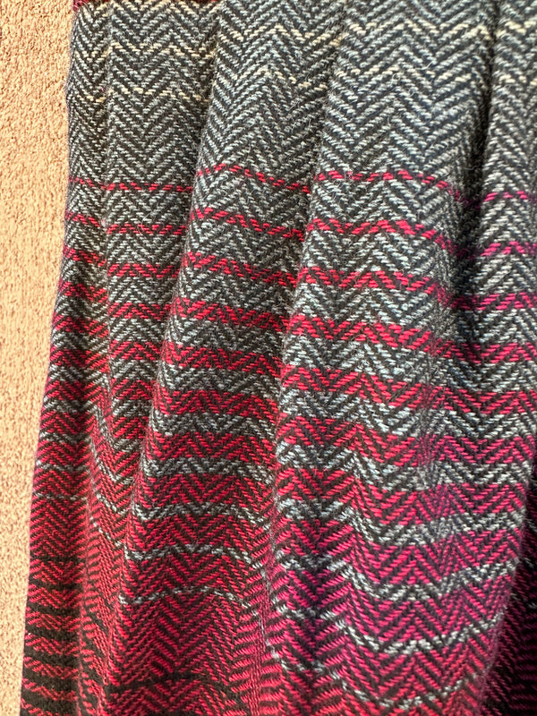 Striped Wool Blend Ombre Skirt by Panther 7/8