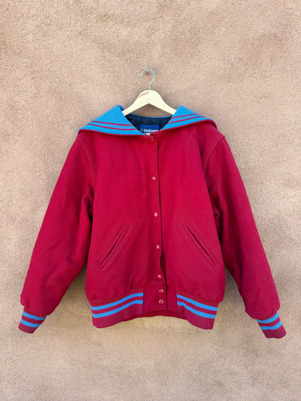 Jessica Cape Letterman Wool Jacket