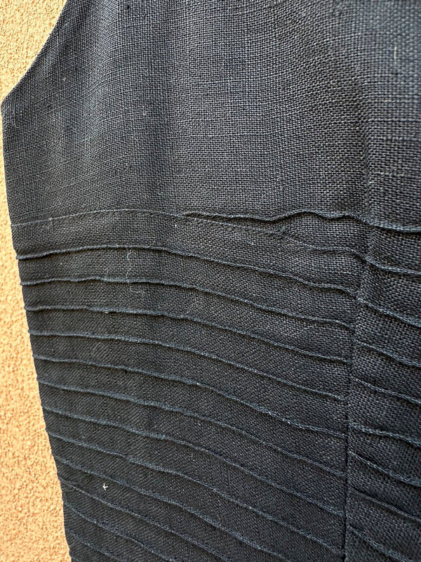 1960's Jeane Scott Black Dress, Sz. 9