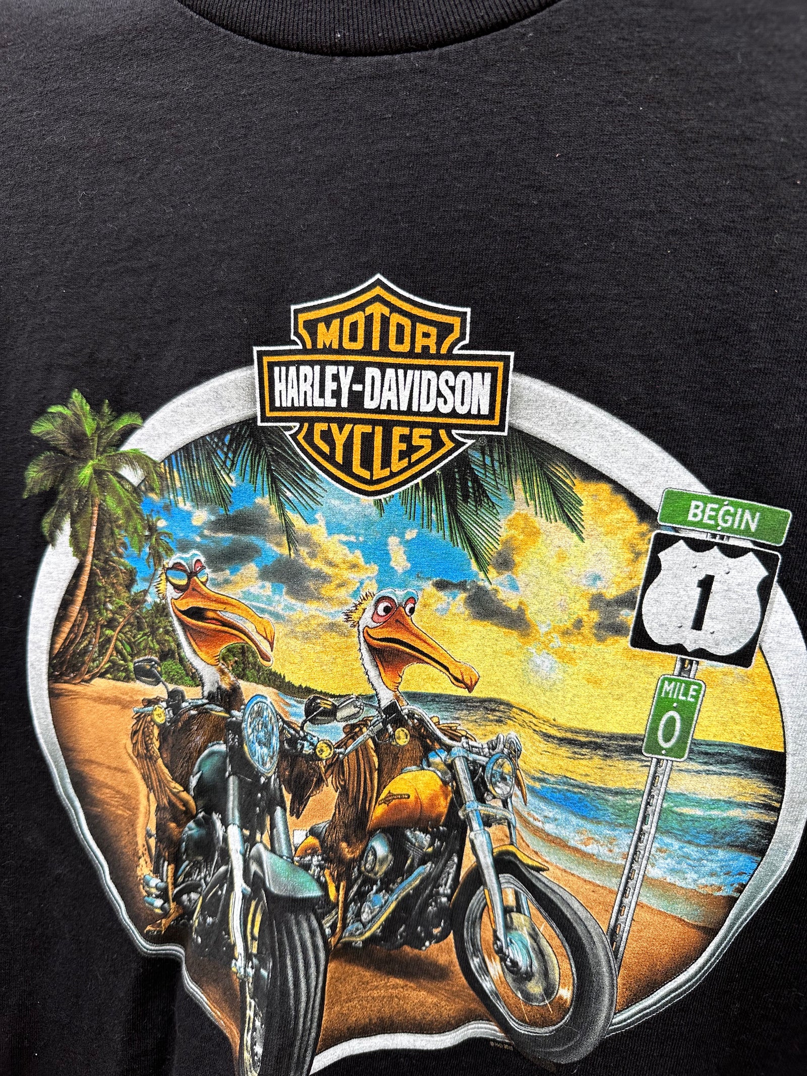 Vintage Peterson's Key West Harley Davidson Florida T-shirt