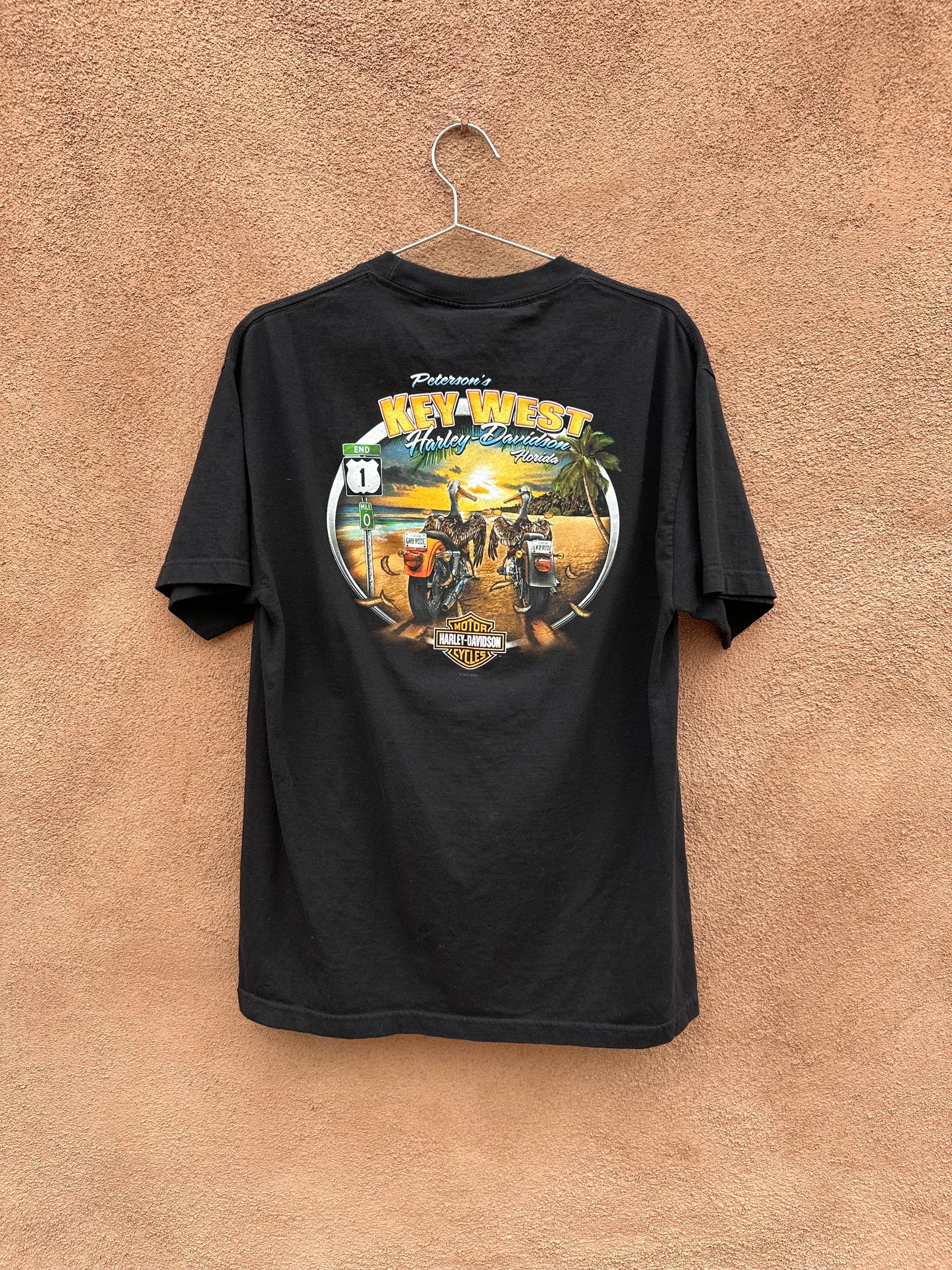 Vintage Peterson's Key West Harley Davidson Florida T-shirt