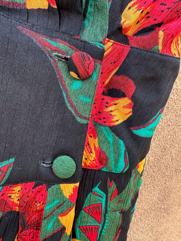Casual Corner Deep V Floral Dress, Sz. 12