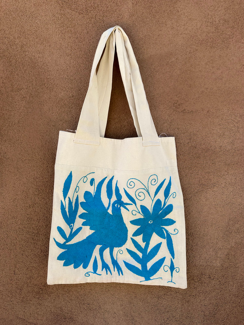 Mexican Embroidered Cotton Tote Bag