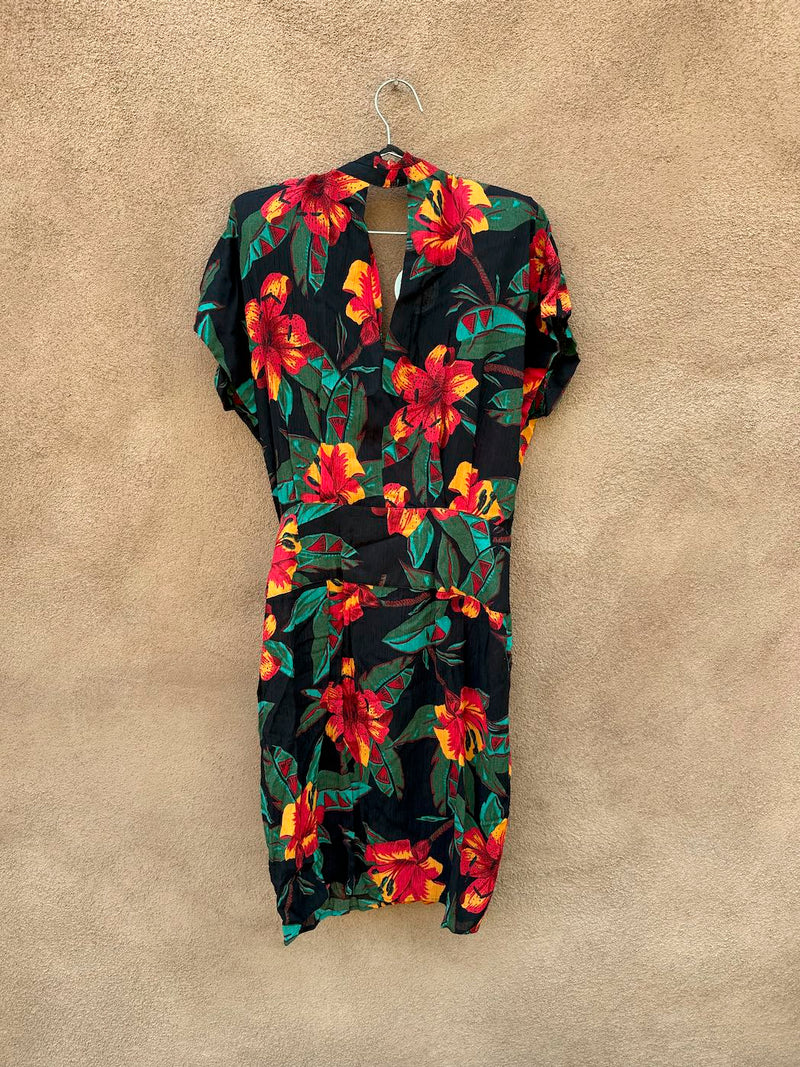 Casual Corner Deep V Floral Dress, Sz. 12