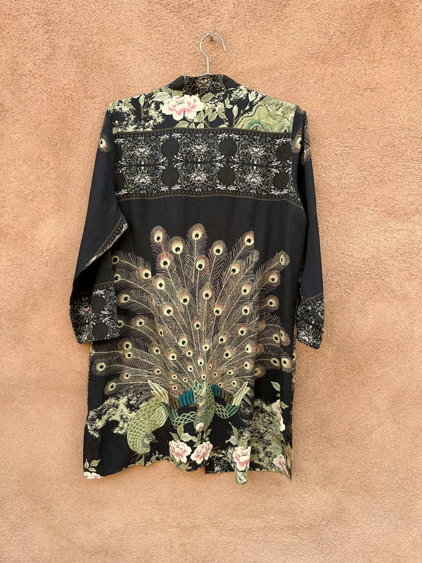 Citron Peacock Silk Jacket
