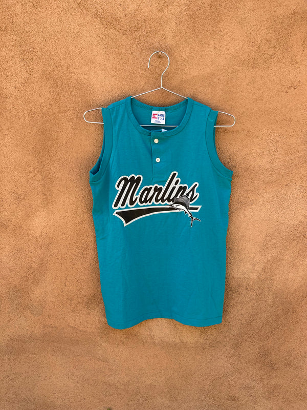 Florida Marlins Sleeveless Henley T-shirt