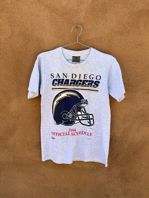 1994 San Diego Chargers Schedule T-shirt
