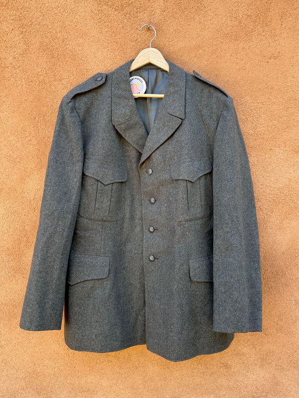 Swiss Army Wool Dress Jacket Satin Lined
