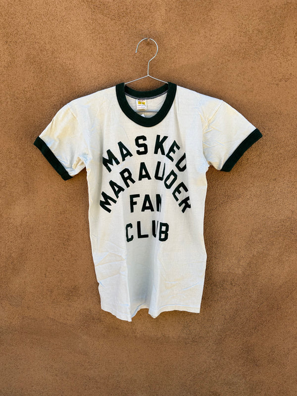 1970's Green Ringer "Masked Marauder" Gold Label Russell Athletic T-shirt