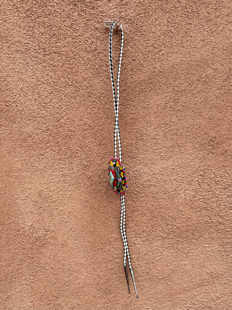 1989 Santa Fe Pop Art Bolo Tie