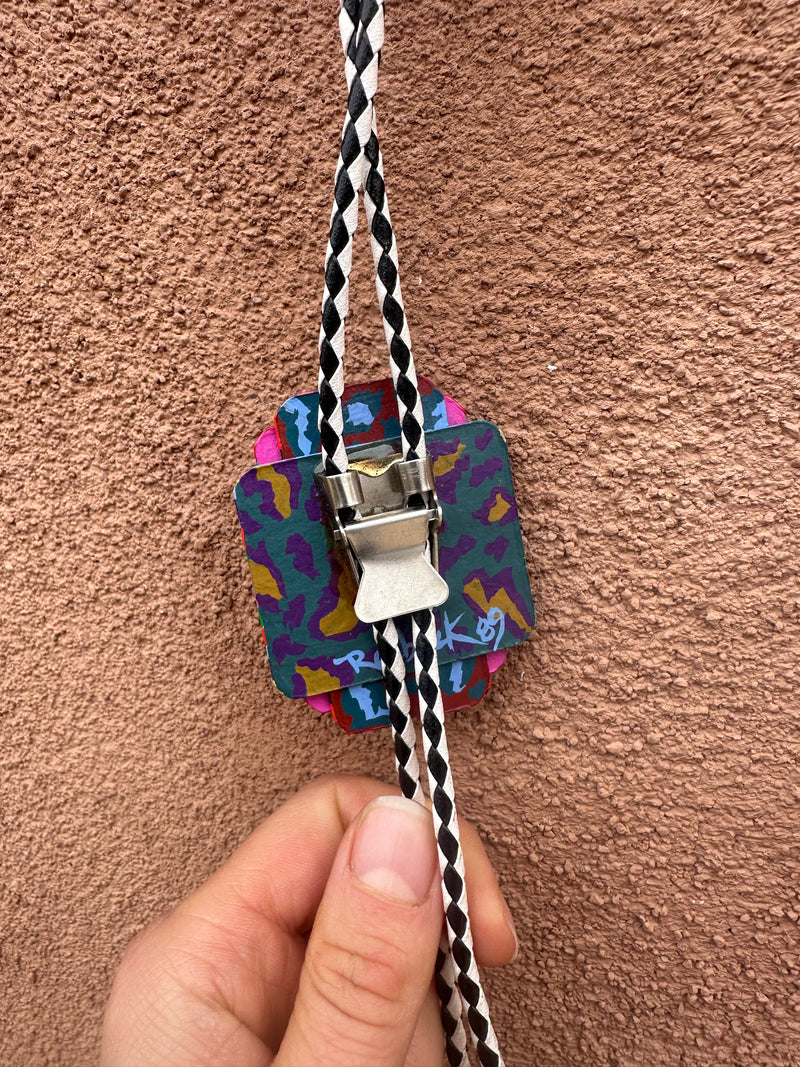 1989 Santa Fe Pop Art Bolo Tie