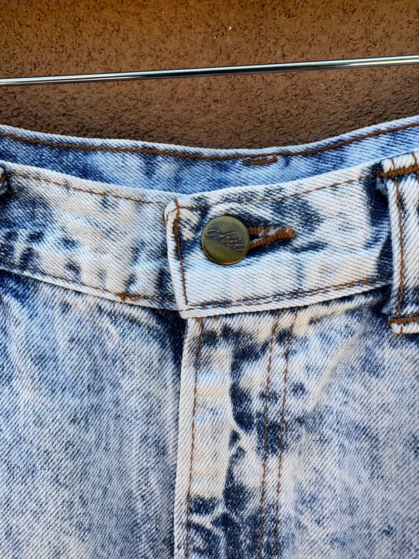 Acid Wash Denim 80's Shorts by Chic