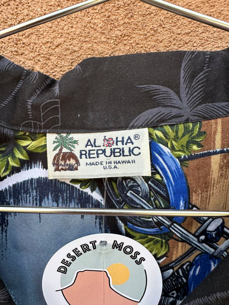 Aloha Republic Biker Shirt - Made in Hawaii