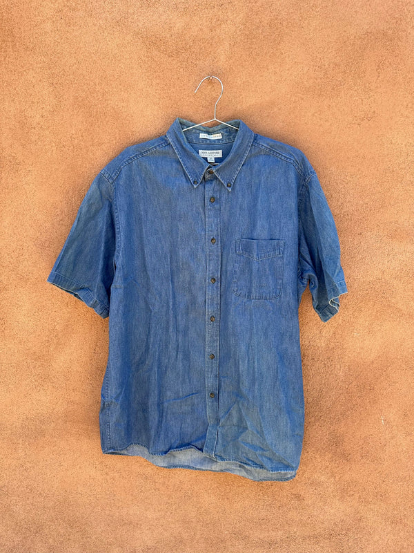 John Ashford Essentials XL Denim Short Sleeve Shirt