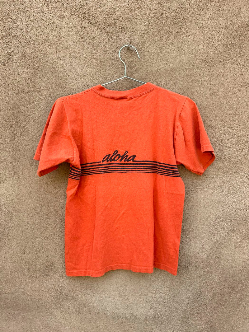 1970's Hawaii Orange T-shirt - as is