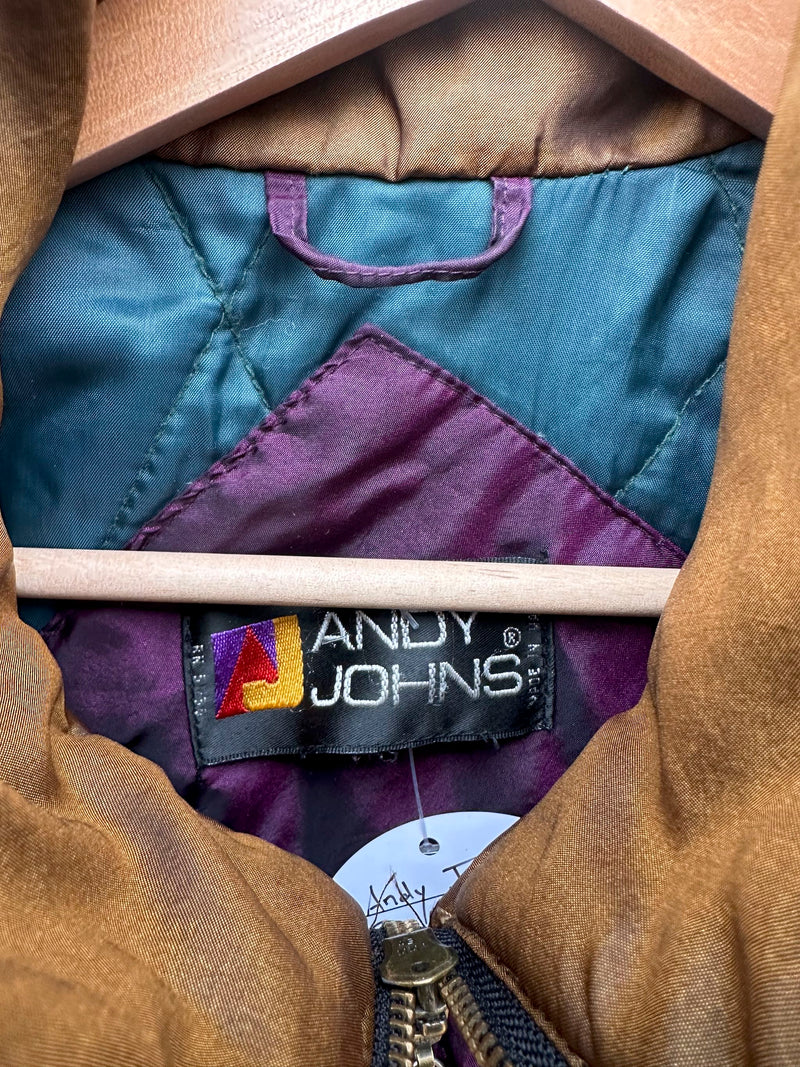 Andy Johns Purple Satin 80's Jacket
