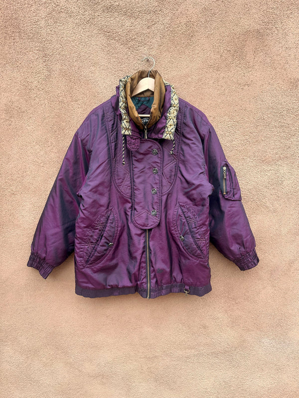 Andy Johns Purple Satin 80's Jacket