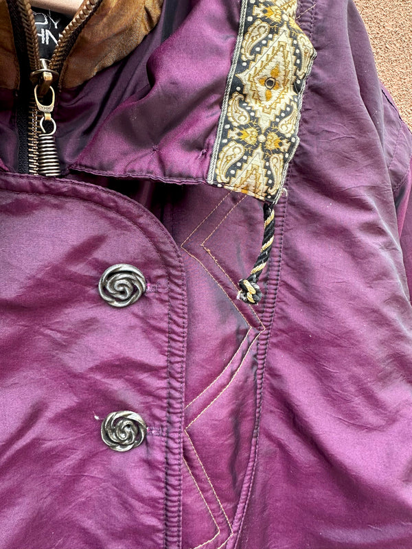 Andy Johns Purple Satin 80's Jacket
