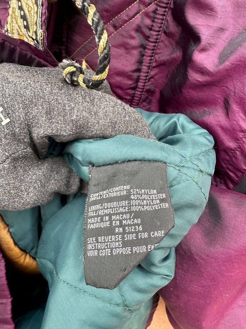Andy Johns Purple Satin 80's Jacket